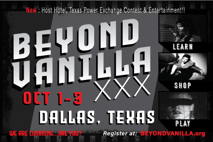 Beyond Vanilla XXX, October 1 - 3 ,2021